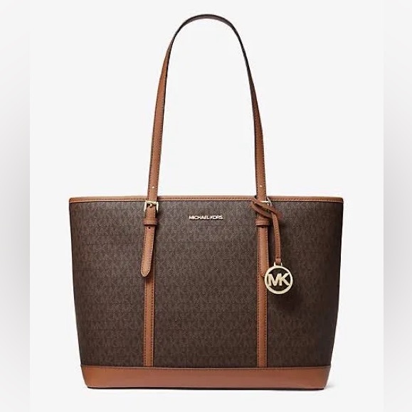 MICHAEL KORS Jet Set Travel Large Logo Tote Bag - Picture 1 of 7